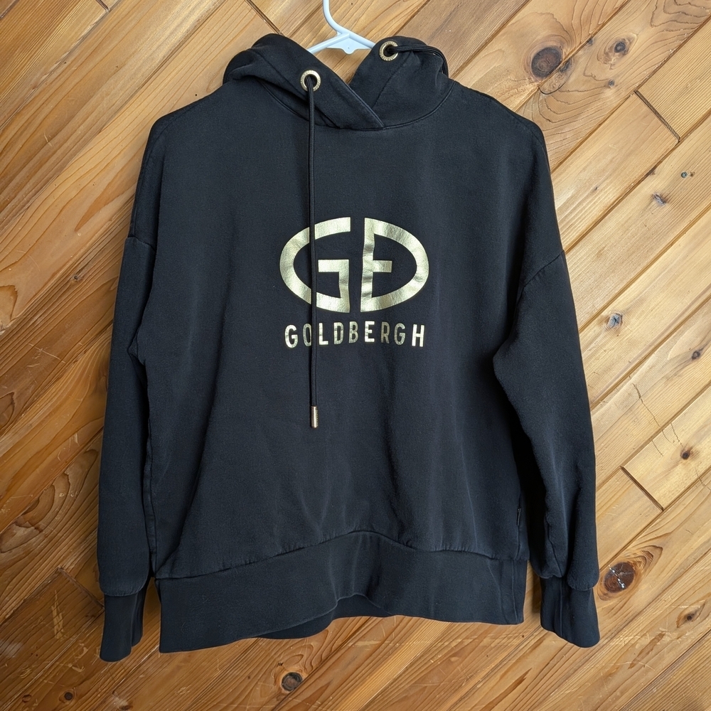Goldbergh Black Harvard logo print hoodie Size Small - Picture 2 of 6
